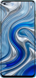 3D пластиковый матовый чехол Liquid Chrome для OnePlus Nord 2 - 6781m-2468 изображение 