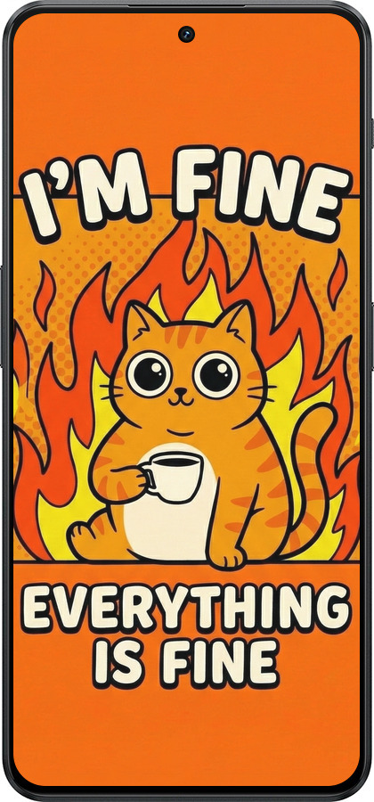 Силиконовый чехол Funny Cat для OnePlus Nord 3 - 6786u-3416 изображение 