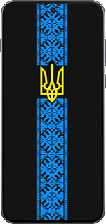 Силиконовый чехол Тризуб в вышиванке для OnePlus Nord 5 5G - 1158u-4133 изображение 