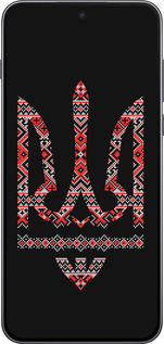 Силиконовый чехол Герб - вышиванка на черном фоне для OnePlus Nord 5 5G - 1196u-4133 изображение 