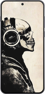 Силиконовый чехол Скелет-меломан v2 для OnePlus Nord 5 5G - 1200u-4133 изображение 