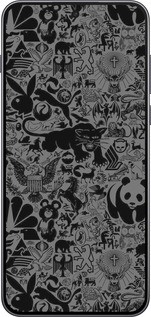 Силиконовый чехол Чёрно-серый стикер бомбинг для OnePlus Nord 5 5G - 2432u-4133 изображение 