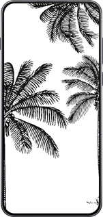 Силиконовый чехол Пальмы1 для OnePlus Nord 5 5G - 4634u-4133 изображение 