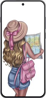 Силиконовый чехол Девушка с картой для OnePlus Nord 5 5G - 4704u-4133 изображение 