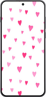 Силиконовый чехол Сердечки 2 для OnePlus Nord 5 5G - 4763u-4133 изображение 