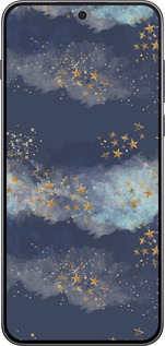 Силиконовый чехол Ночь золотые звезды для OnePlus Nord 5 5G - 5421u-4133 изображение 