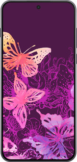 Силиконовый чехол Бабочки v2 для OnePlus Nord 5 5G - 5475u-4133 изображение 