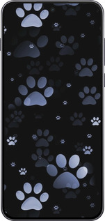 Силиконовый чехол С синими отпечатками лап для OnePlus Nord 5 5G - 6441u-4133 изображение 