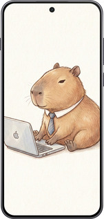 Силиконовый чехол Funny Capybara CEO Working для OnePlus Nord 5 5G - 6777u-4133 изображение 