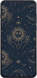 Силиконовый чехол Celestial Harmony: Sun & Moon Gold Mystic Pattern для OnePlus Nord 5 5G - 6778u-4133 изображение 