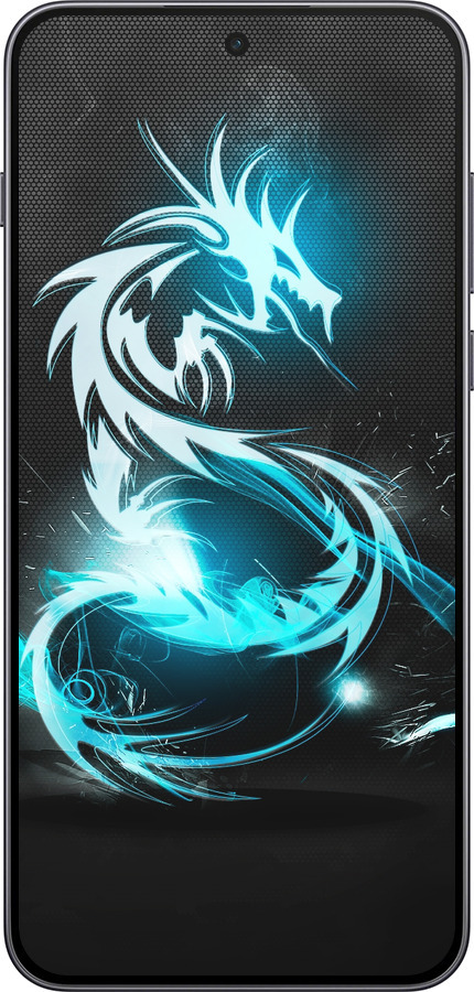 Силиконовый чехол Бело-голубой огненный дракон для OnePlus Nord 5 5G - 113u-4133 изображение 