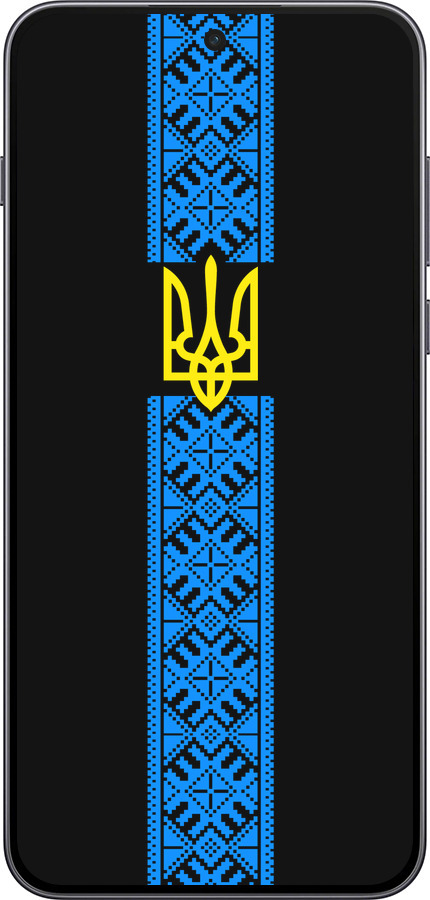 Силиконовый чехол Тризуб в вышиванке для OnePlus Nord 5 5G - 1158u-4133 изображение 