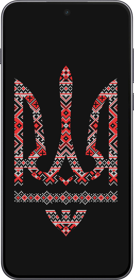 Силиконовый чехол Герб - вышиванка на черном фоне для OnePlus Nord 5 5G - 1196u-4133 изображение 