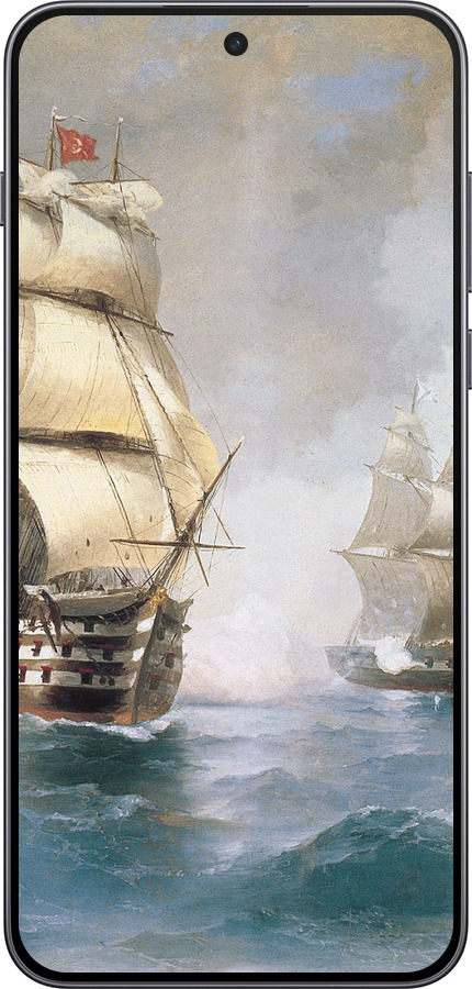 Силиконовый чехол Айвазовский. Корабли для OnePlus Nord 5 5G - 160u-4133 изображение 