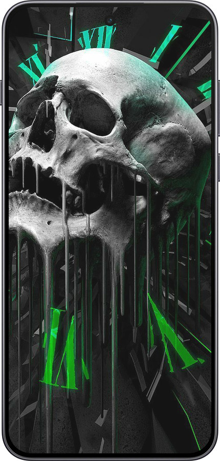 Силіконовий чехол Череп-годинник для OnePlus Nord 5 5G - 4100u-4133 изображение 