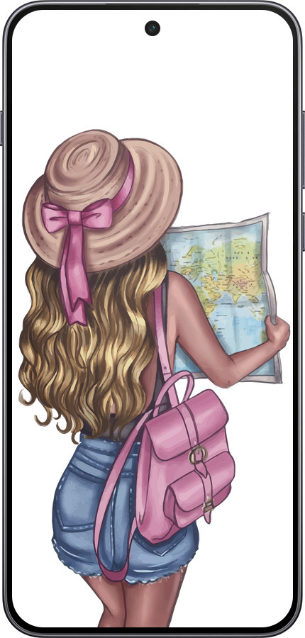 Силиконовый чехол Девушка с картой для OnePlus Nord 5 5G - 4704u-4133 изображение 