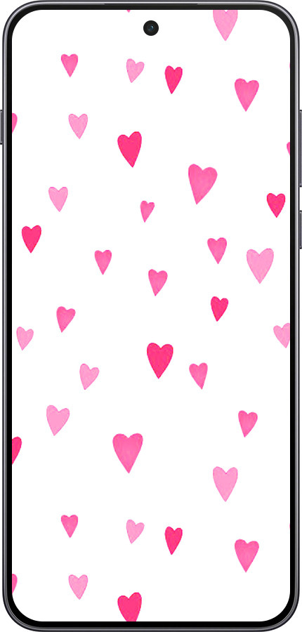 Силиконовый чехол Сердечки 2 для OnePlus Nord 5 5G - 4763u-4133 изображение 