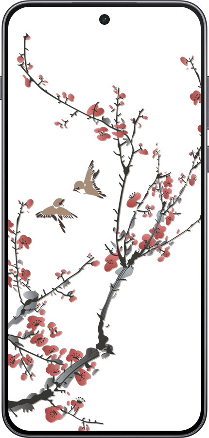 Силиконовый чехол Сакура v2 для OnePlus Nord 5 5G - 5538u-4133 изображение 