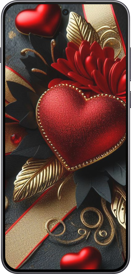 Силиконовый чехол Сердечки v2 для OnePlus Nord 5 5G - 5832u-4133 изображение 