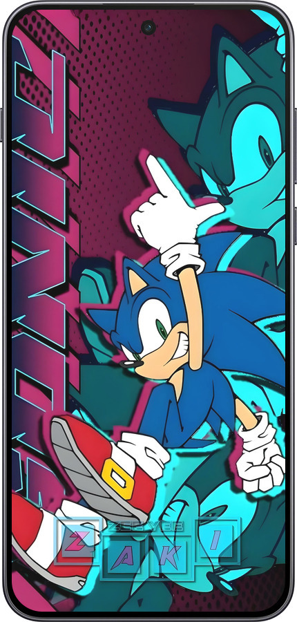 Силиконовый чехол Соник для OnePlus Nord 5 5G - 6284u-4133 изображение 