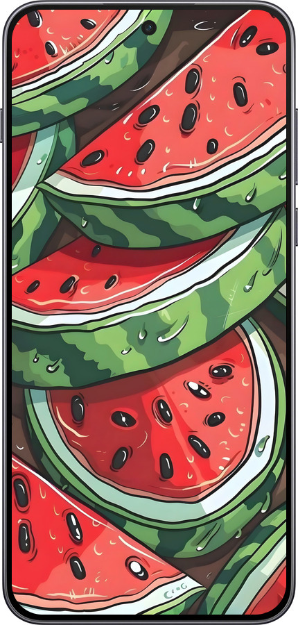 Силиконовый чехол Арбуз для OnePlus Nord 5 5G - 6315u-4133 изображение 