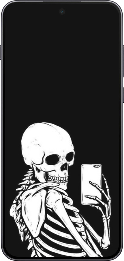 Силиконовый чехол Скелет делает Selfie для OnePlus Nord 5 5G - 6535u-4133 изображение 