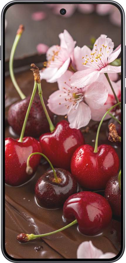 Силиконовый чехол Вишня в шоколаде для OnePlus Nord 5 5G - 6698u-4133 изображение 