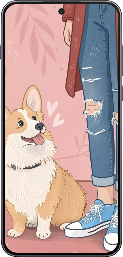 Силиконовый чехол Корги 3 для OnePlus Nord 5 5G - 6707u-4133 изображение 