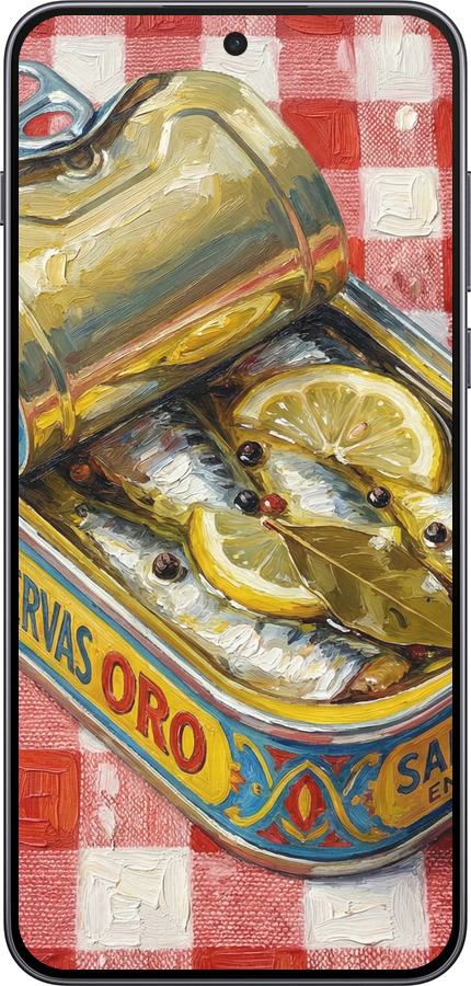 Силиконовый чехол Vintage Sardine Tin Phone для OnePlus Nord 5 5G - 6772u-4133 изображение 