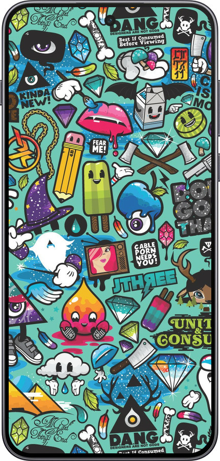 Силиконовый чехол Стикер бомбинг 1 для OnePlus Nord 5 5G - 693u-4133 изображение 