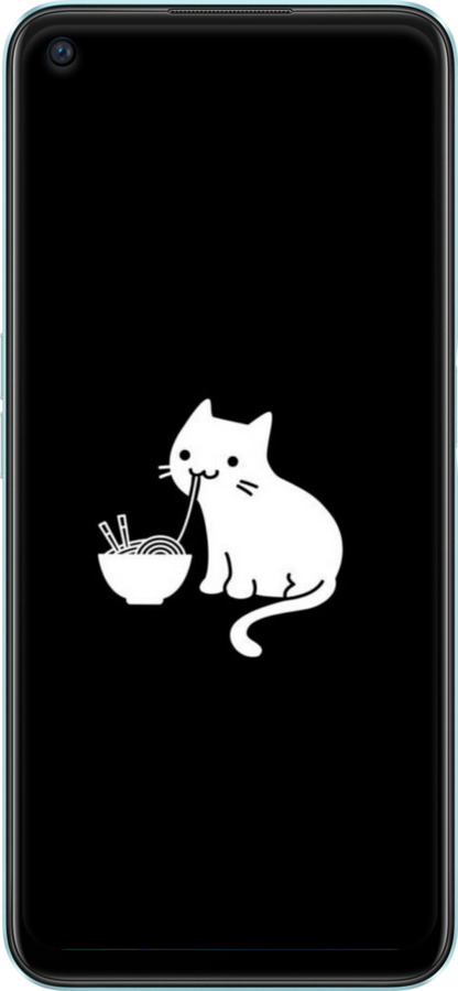 TPU чехол Милий кіт на чорному фоні для OnePlus Nord CE 2 Lite - 6528b-2684 изображение 