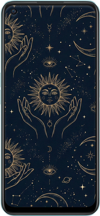 TPU чехол Celestial Harmony: Sun & Moon Gold Mystic Pattern для OnePlus Nord CE 2 Lite - 6778b-2684 изображение 