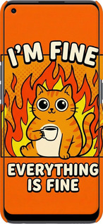 3D пластиковый матовый чехол Funny Cat для OnePlus Nord CE 2 - 6786m-2589 изображение 