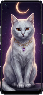 3D пластиковий матовий чехол Mystic White Cat Gothic Dark Purple Gold для OnePlus Nord CE 2 - 6805m-2589 изображение 