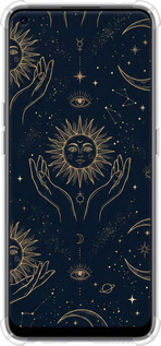 Силикон с усиленными углами чехол Celestial Harmony: Sun & Moon Gold Mystic Pattern для OnePlus Nord CE 2 - 6778sp-2589 изображение 