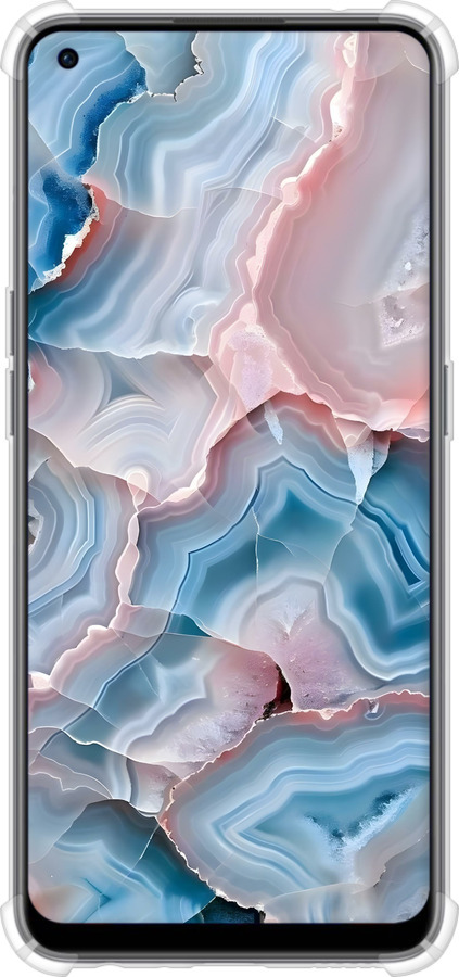 Силіконовий протиударний с посиленими кутами чехол Мрамор для OnePlus Nord CE 2 - 6306sp-2589 изображение 