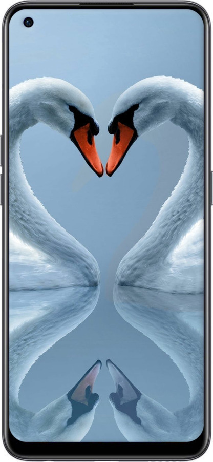 Силіконовий чехол Лебеді для OnePlus Nord CE 2 - 6007u-2589 изображение 