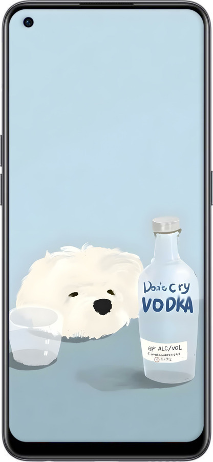 Силиконовый чехол Пес водка для OnePlus Nord CE 2 - 6368u-2589 изображение 