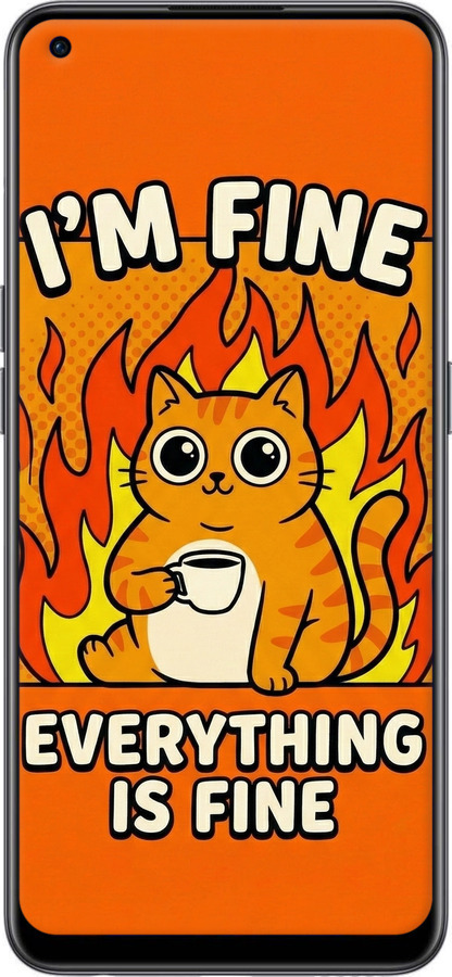 Силіконовий чехол Funny Cat для OnePlus Nord CE 2 - 6786u-2589 изображение 