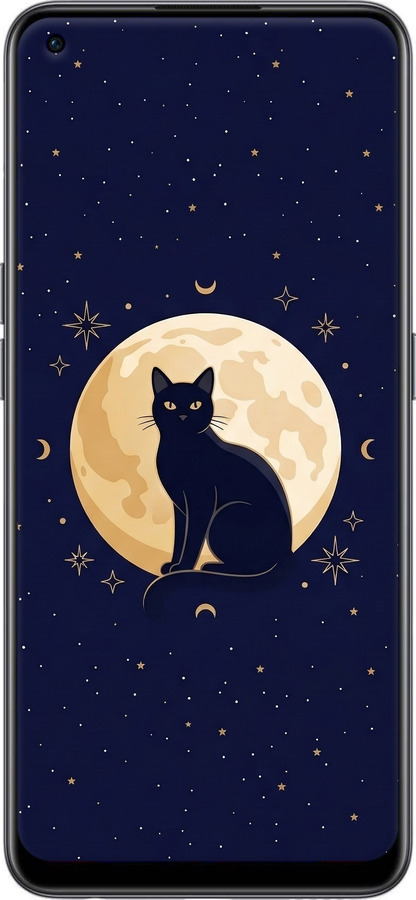 Силіконовий чехол Cute Cat Celestial/Witchy для OnePlus Nord CE 2 - 6787u-2589 изображение 