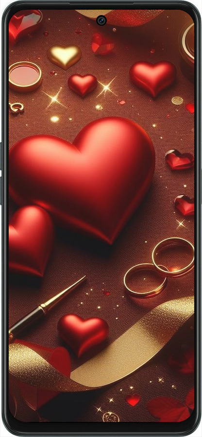 Силиконовый чехол Сердечки v3 для OnePlus Nord CE 3 Lite 5G - 5833u-3144 изображение 
