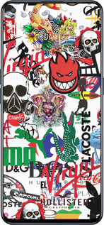 Силиконовый чехол Many different logos для OnePlus Nord CE 5G/CORE Edition 5G - 4022u-3484 изображение 