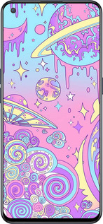 Силиконовый чехол Розовая галактика для OnePlus Nord CE 5G/CORE Edition 5G - 4146u-3484 изображение 