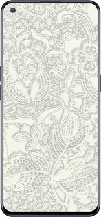 Силиконовый чехол Белое кружево для OnePlus Nord CE 5G/CORE Edition 5G - 4383u-3484 изображение 