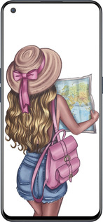 Силиконовый чехол Девушка с картой для OnePlus Nord CE 5G/CORE Edition 5G - 4704u-3484 изображение 