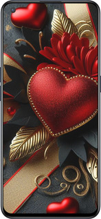 Силиконовый чехол Сердечки v2 для OnePlus Nord CE 5G/CORE Edition 5G - 5832u-3484 изображение 