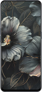 Силиконовый чехол Черные цветы для OnePlus Nord CE 5G/CORE Edition 5G - 6031u-3484 изображение 