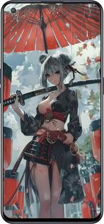 Силиконовый чехол Гейша-воин для OnePlus Nord CE 5G/CORE Edition 5G - 6124u-3484 изображение 