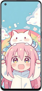 Силиконовый чехол Девочка аниме радуга для OnePlus Nord CE 5G/CORE Edition 5G - 6304u-3484 изображение 