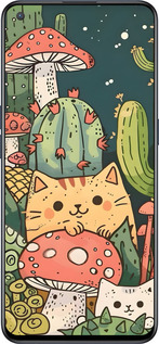 Силиконовый чехол Коты грибы для OnePlus Nord CE 5G/CORE Edition 5G - 6321u-3484 изображение 